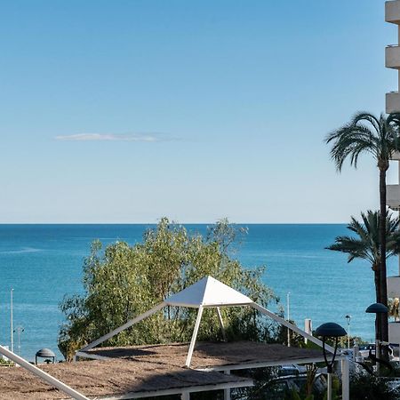 Seaview Beachfront Studio With Aqua Park & Balcony Benalmádena Esterno foto