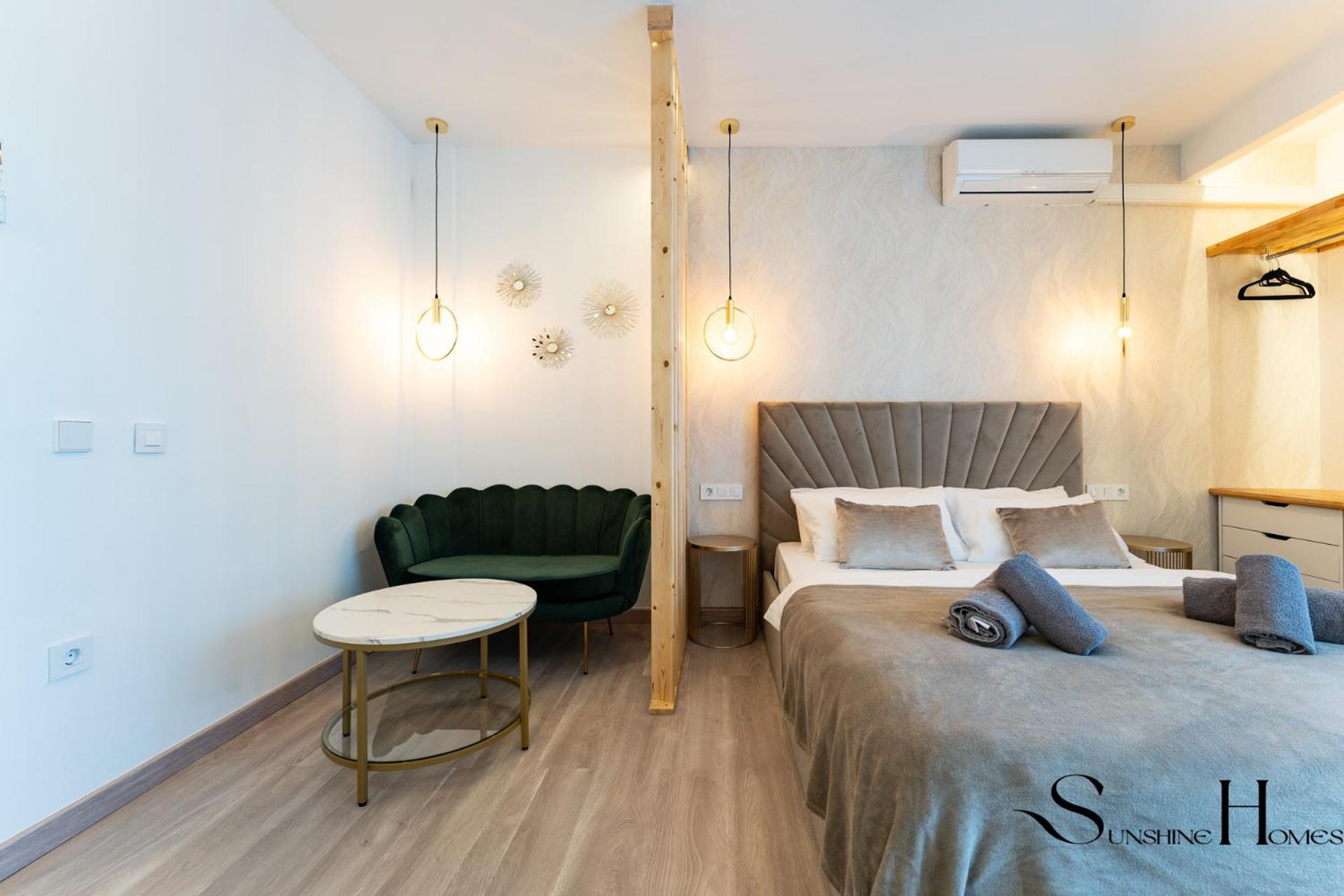 Seaview Beachfront Studio With Aqua Park & Balcony Benalmádena Esterno foto
